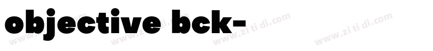 objective bck字体转换